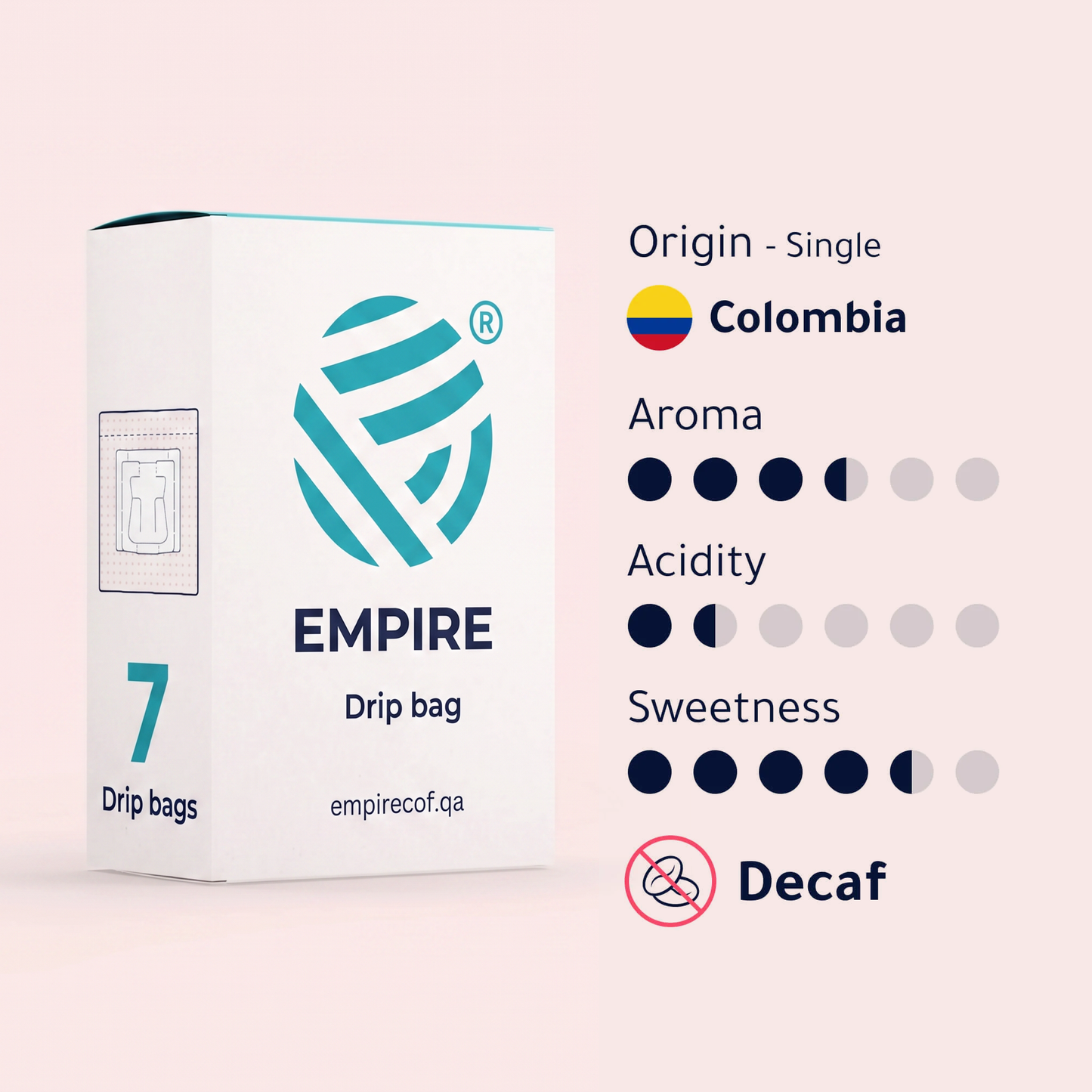 Colombian DECAF Coffee Drip Bags